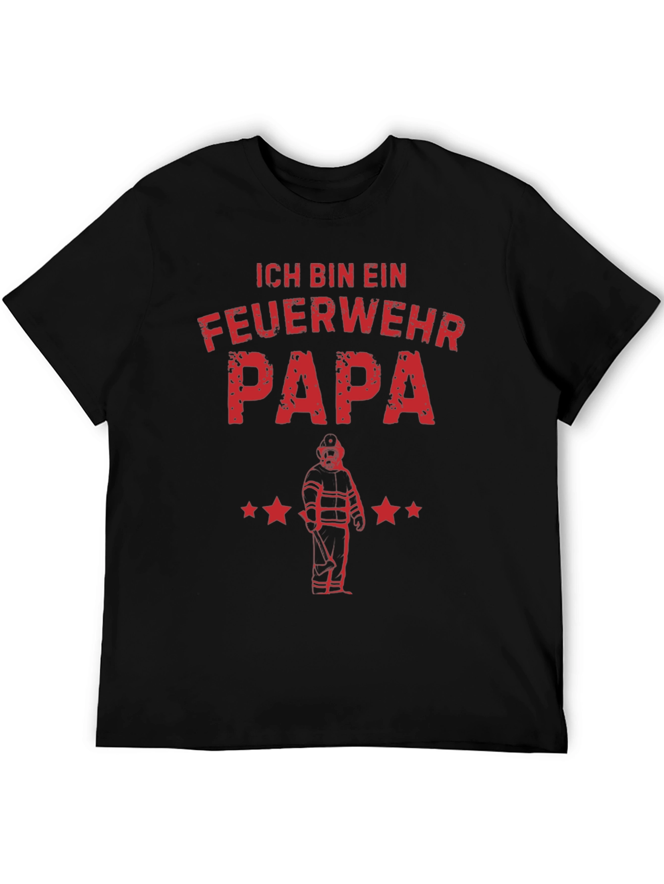 Feuerwehr Papa T-Shirt - Firefighter Dad Tee