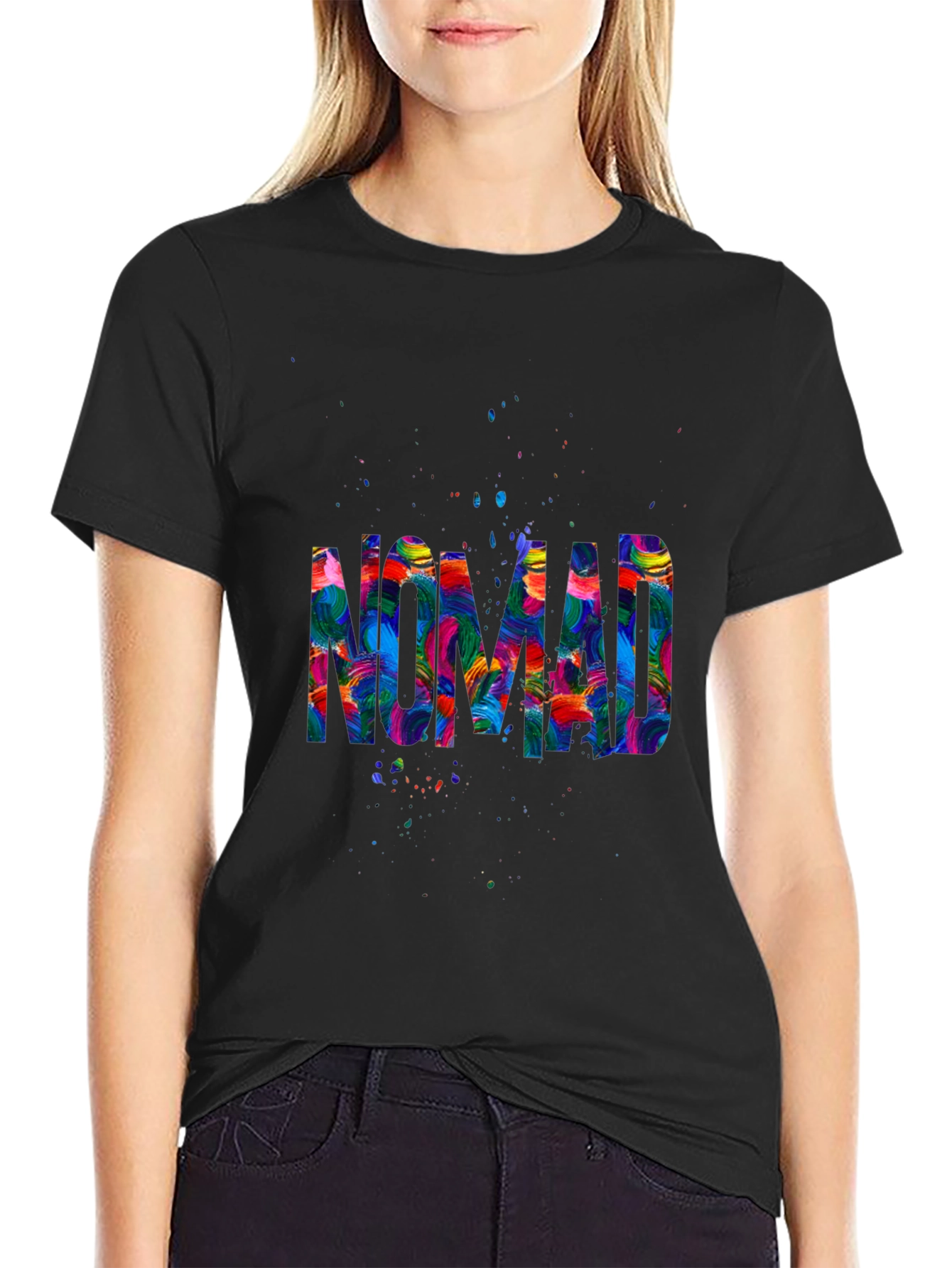 Nomad Graphic Tee - Vibrant Artistic Design