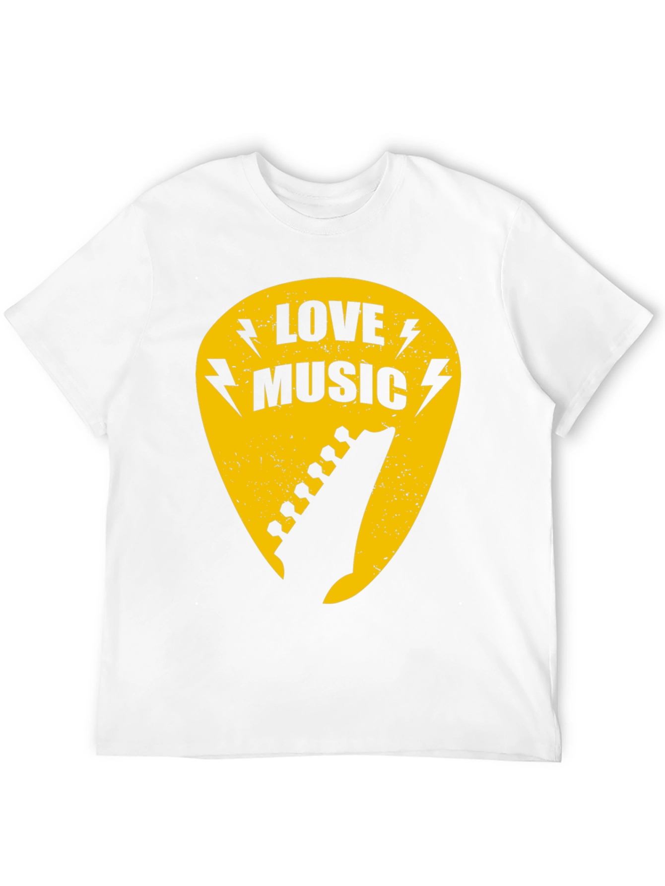 Love Music Guitar Pick Graphic T-Shirt
