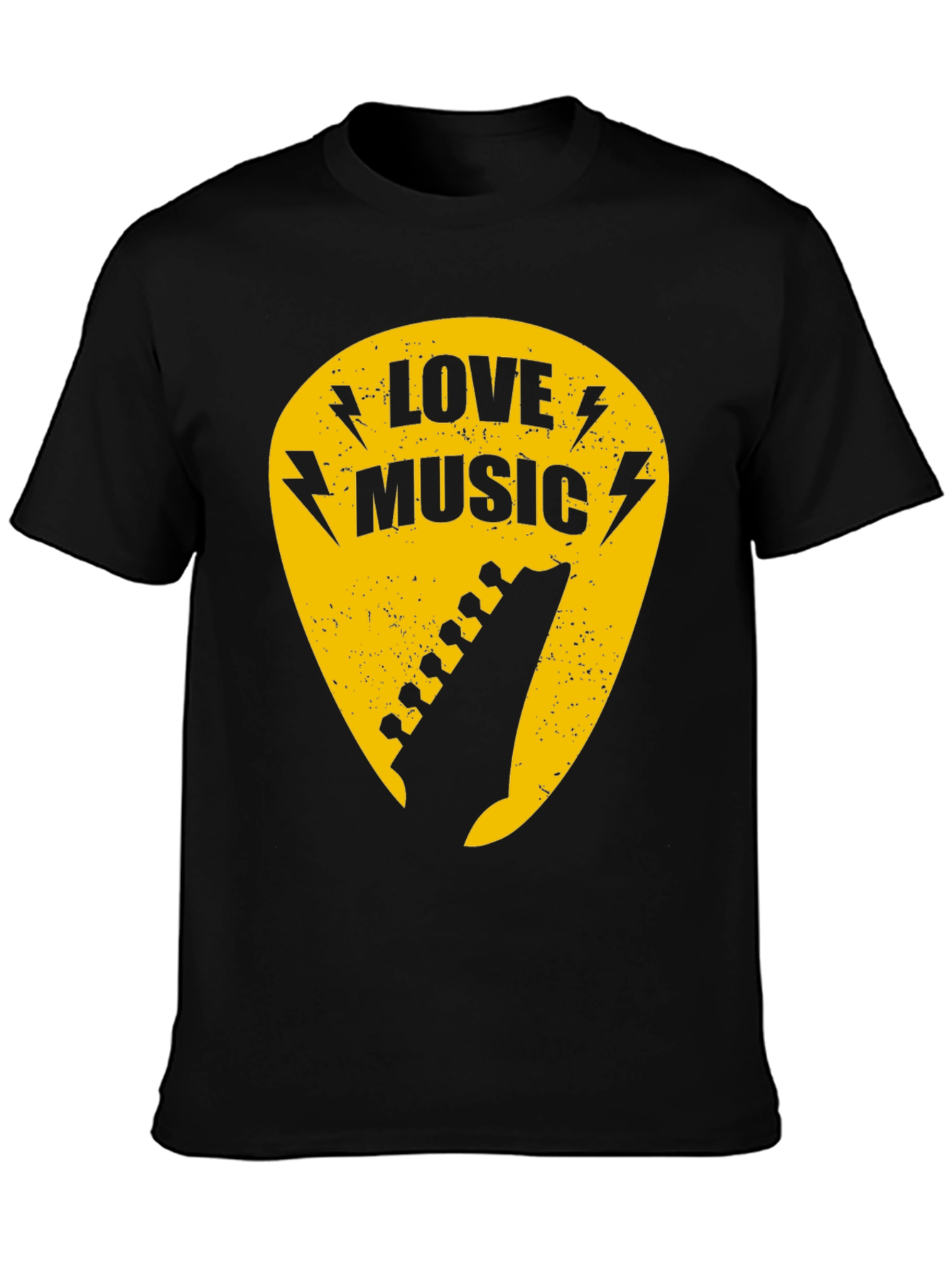 Love Music Guitar Pick Graphic T-Shirt