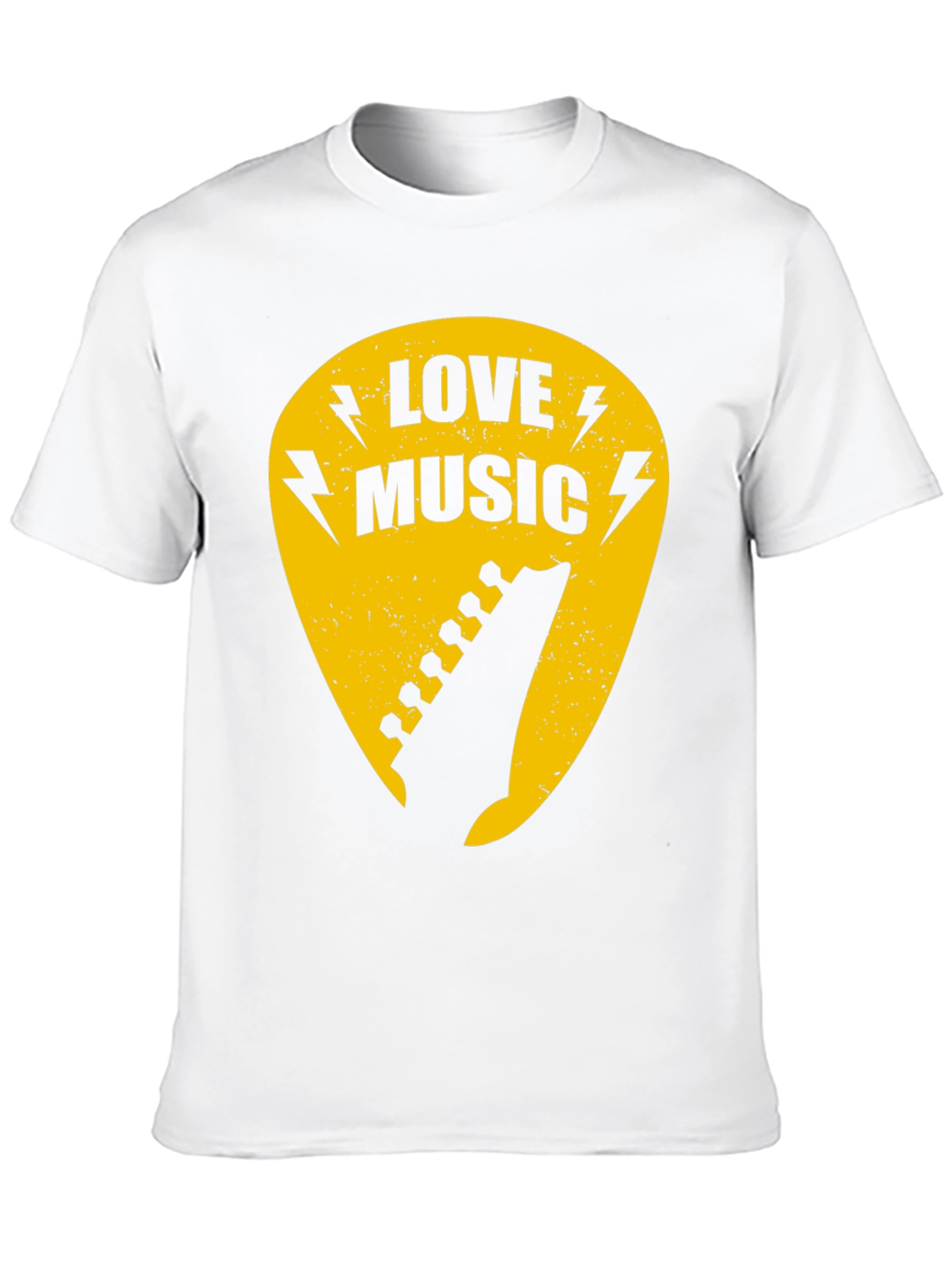 Love Music Guitar Pick Graphic T-Shirt