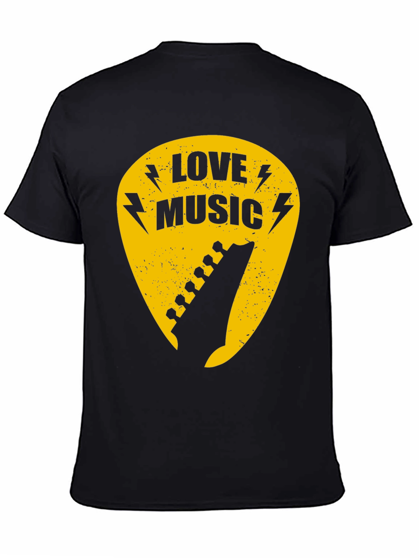 Love Music Guitar Pick Graphic T-Shirt