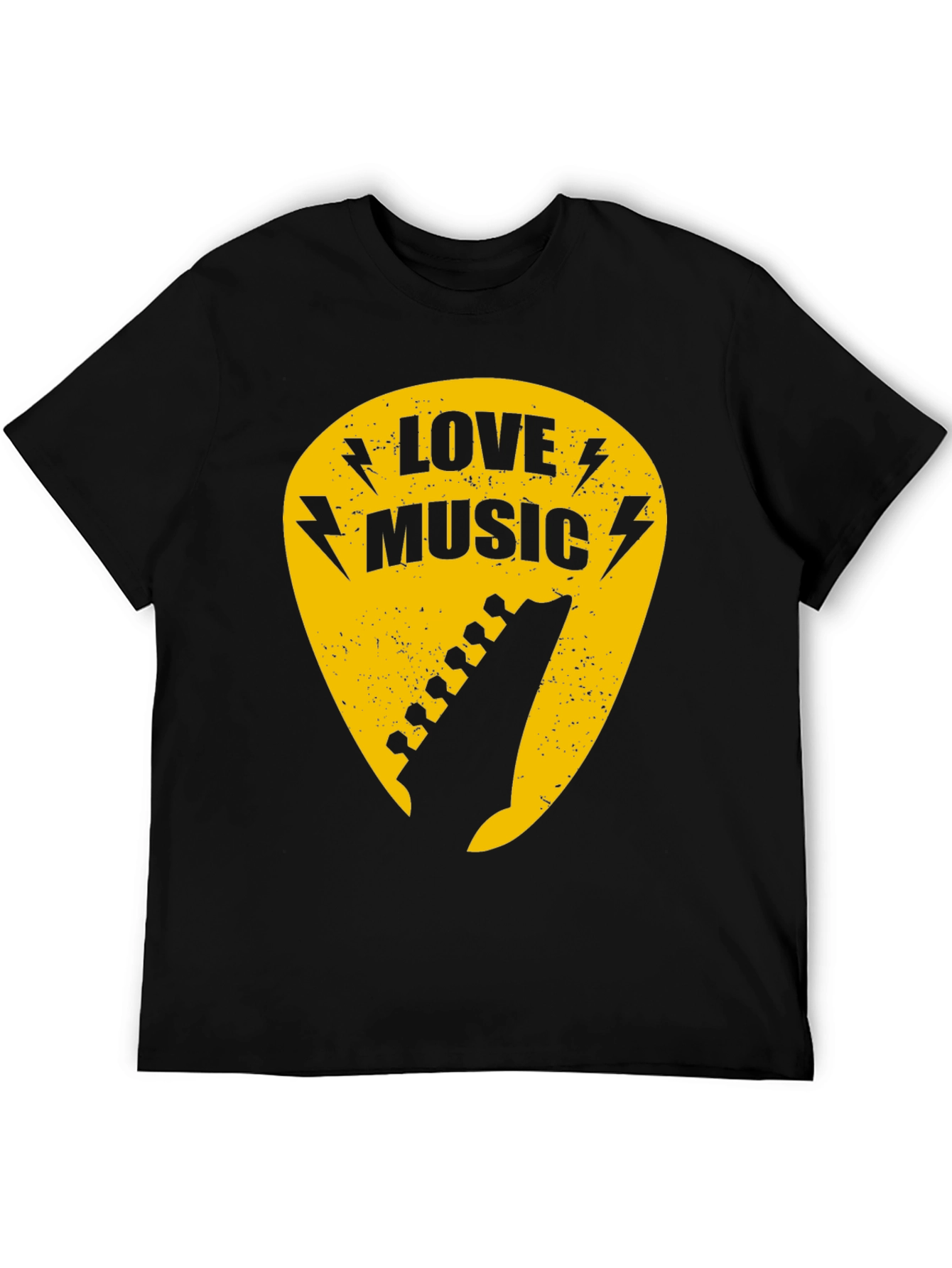 Love Music Guitar Pick Graphic T-Shirt