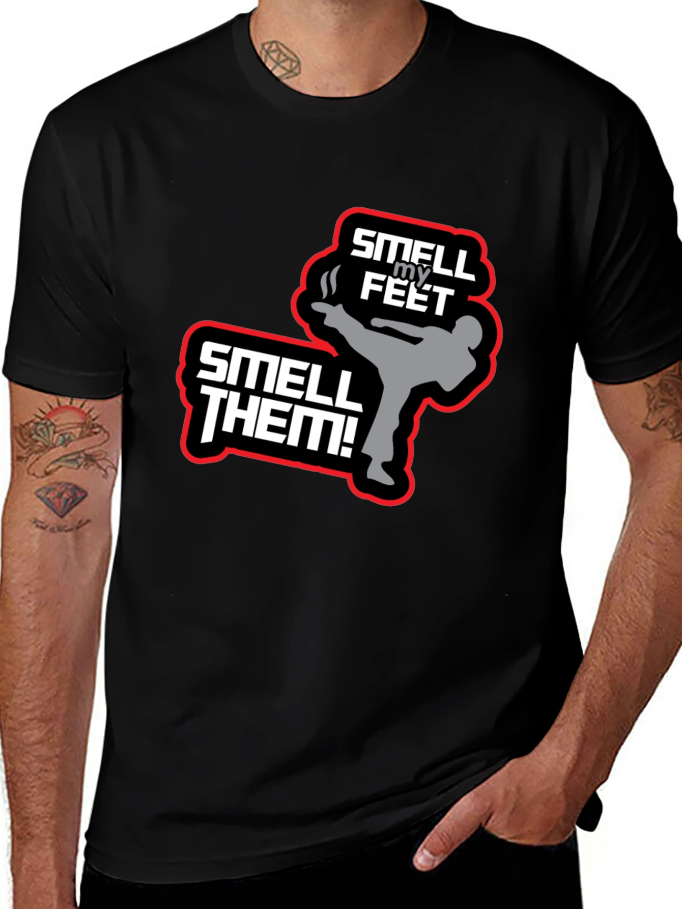 Smell My Feet T-Shirt - Funny Martial Arts Tee