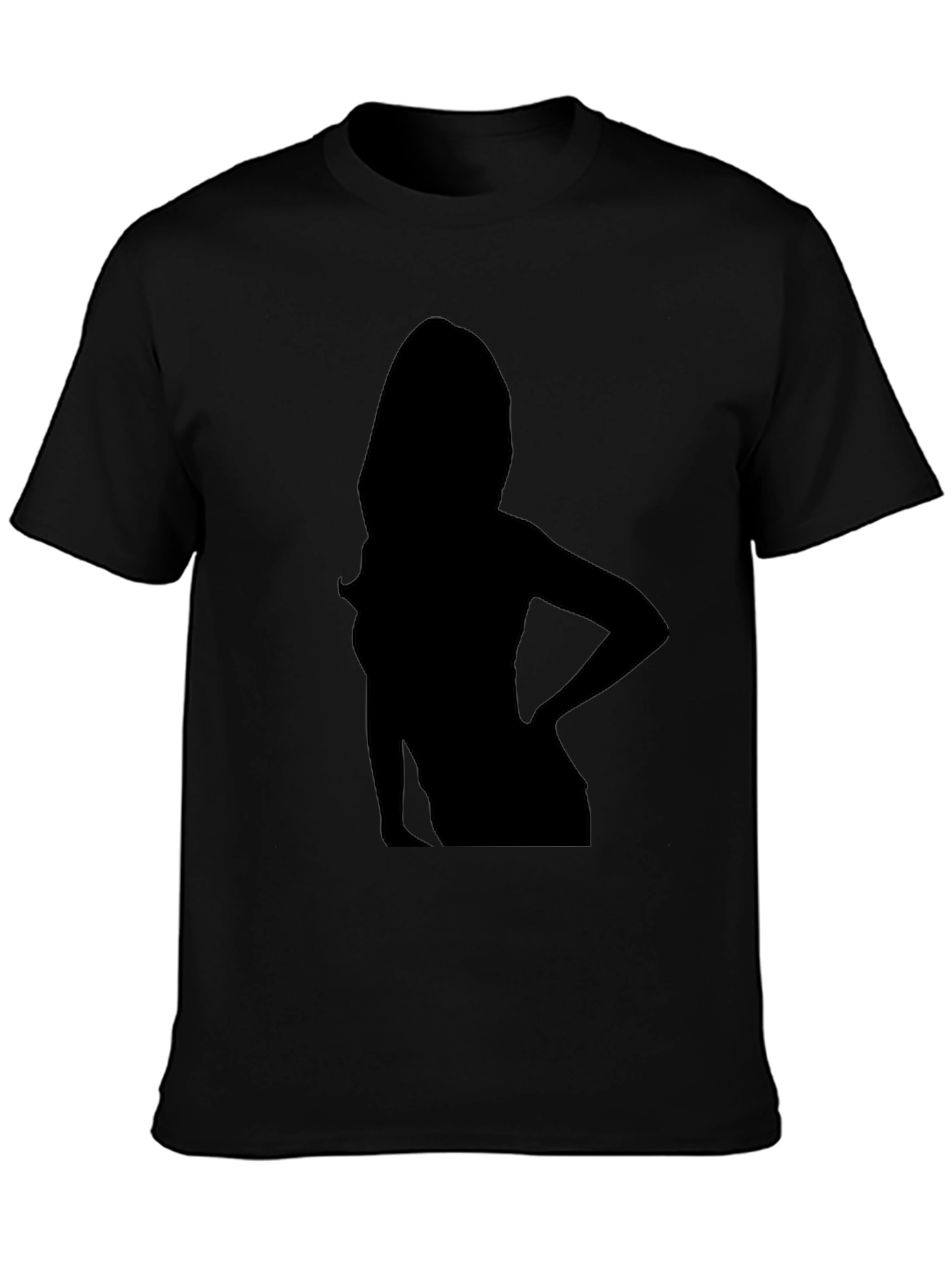 Silhouette Graphic Black T-Shirt - Modern Style