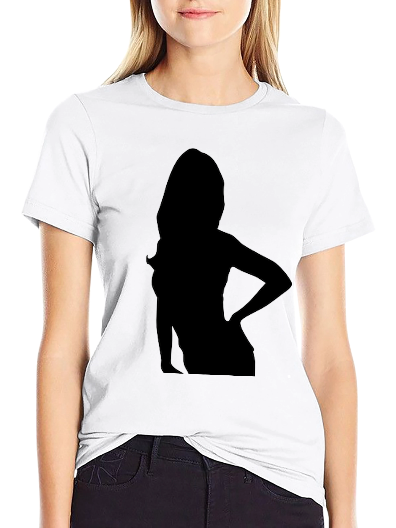 Silhouette Graphic Black T-Shirt - Modern Style