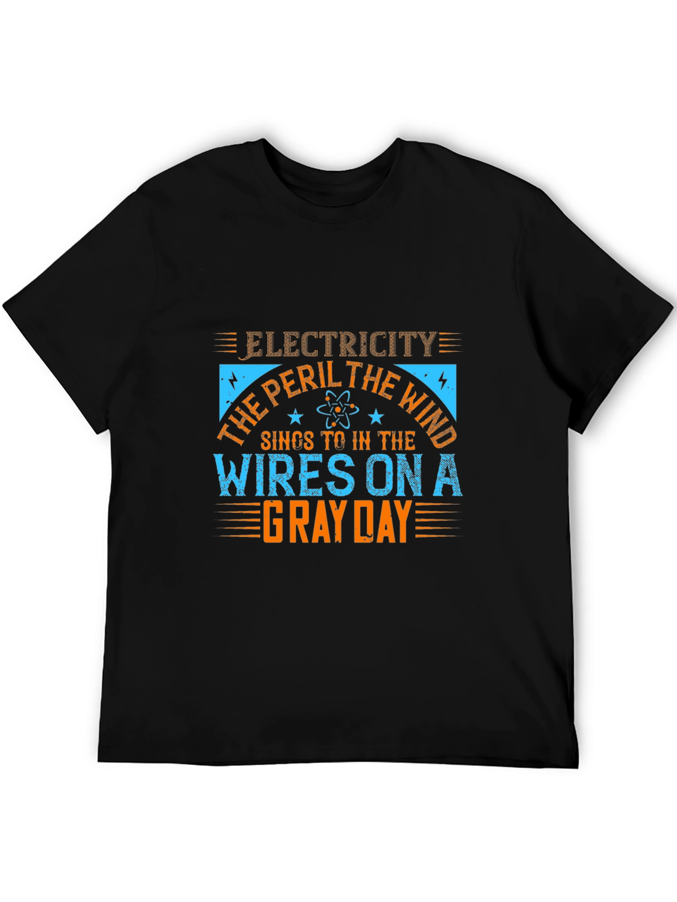 Electricity Peril T-Shirt - Gray Day Wires