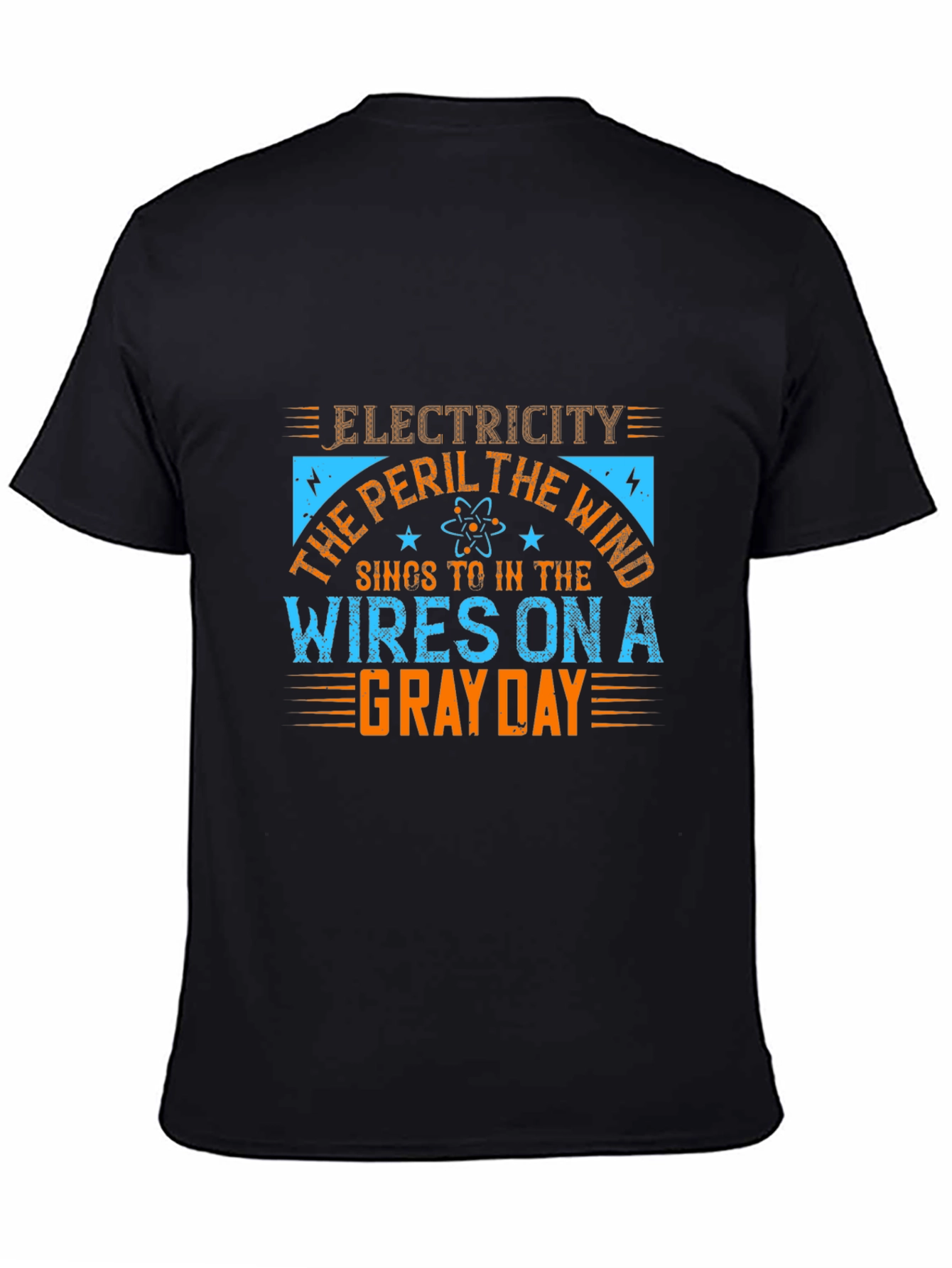 Electricity Peril T-Shirt - Gray Day Wires