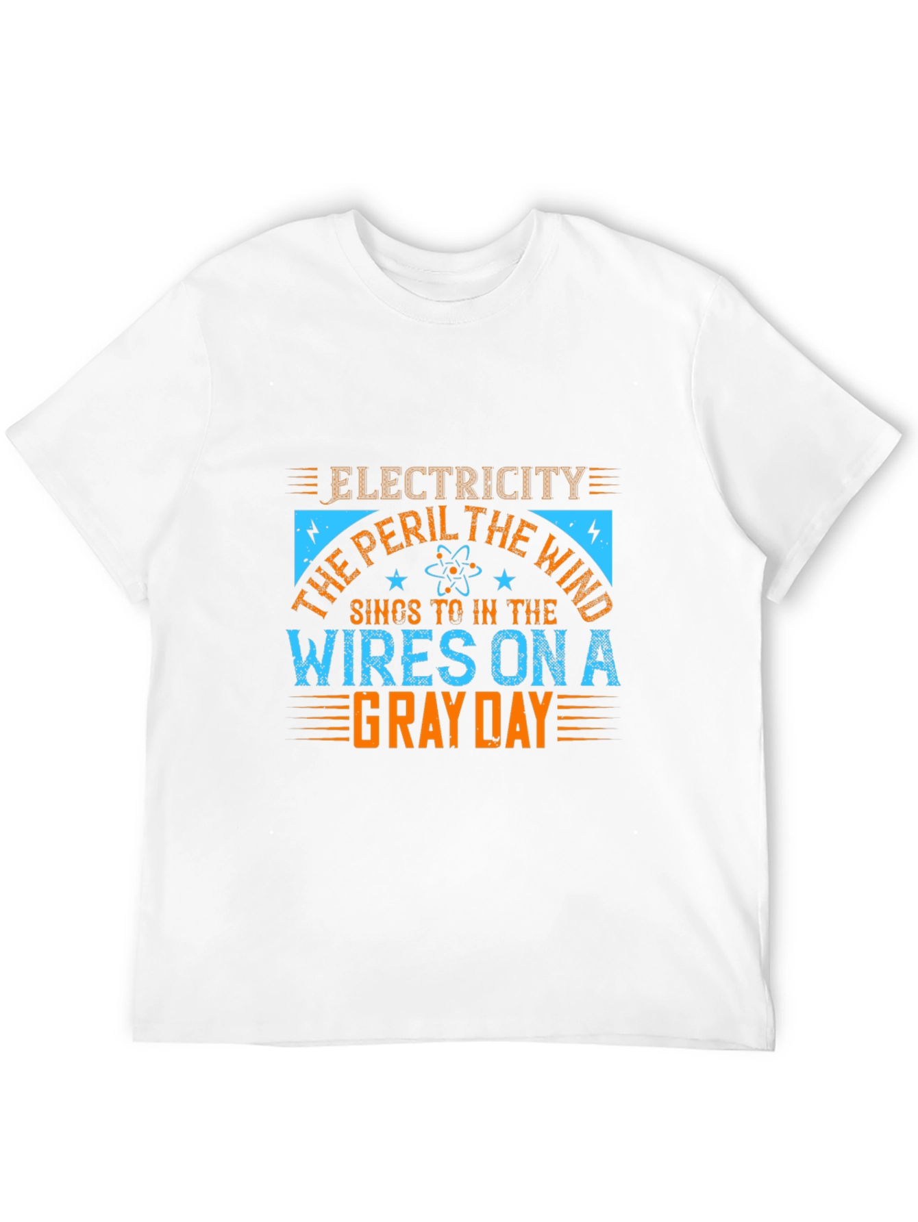 Electricity Peril T-Shirt - Gray Day Wires