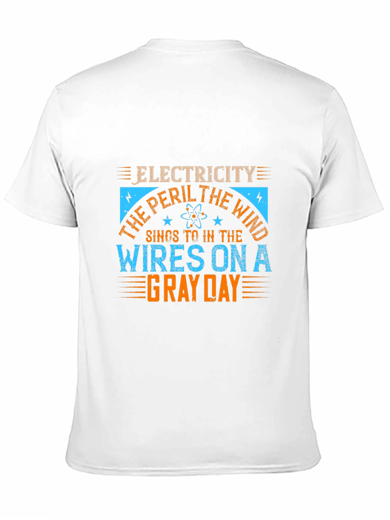 Electricity Peril T-Shirt - Gray Day Wires