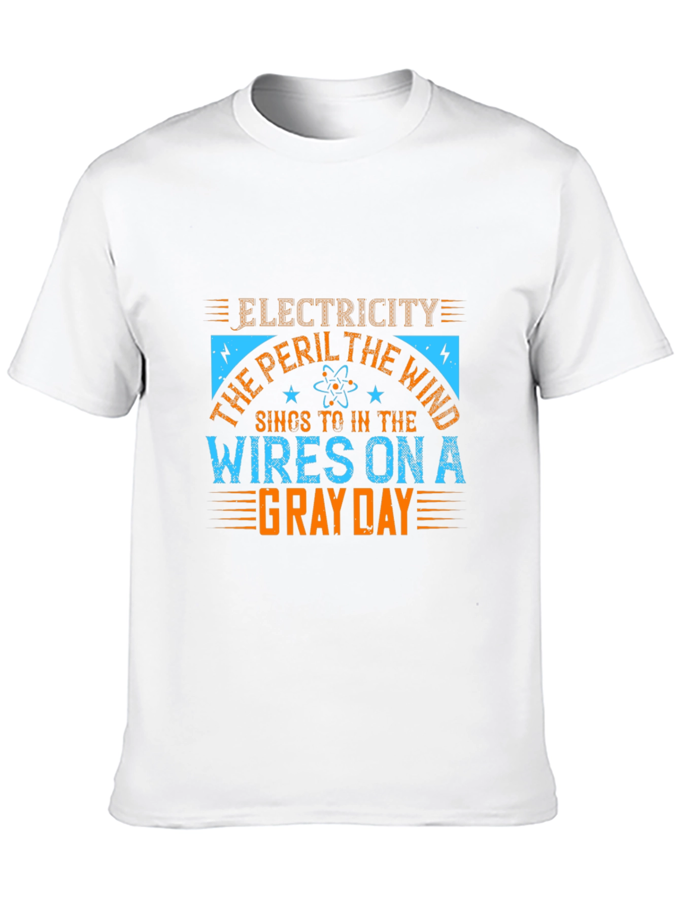 Electricity Peril T-Shirt - Gray Day Wires
