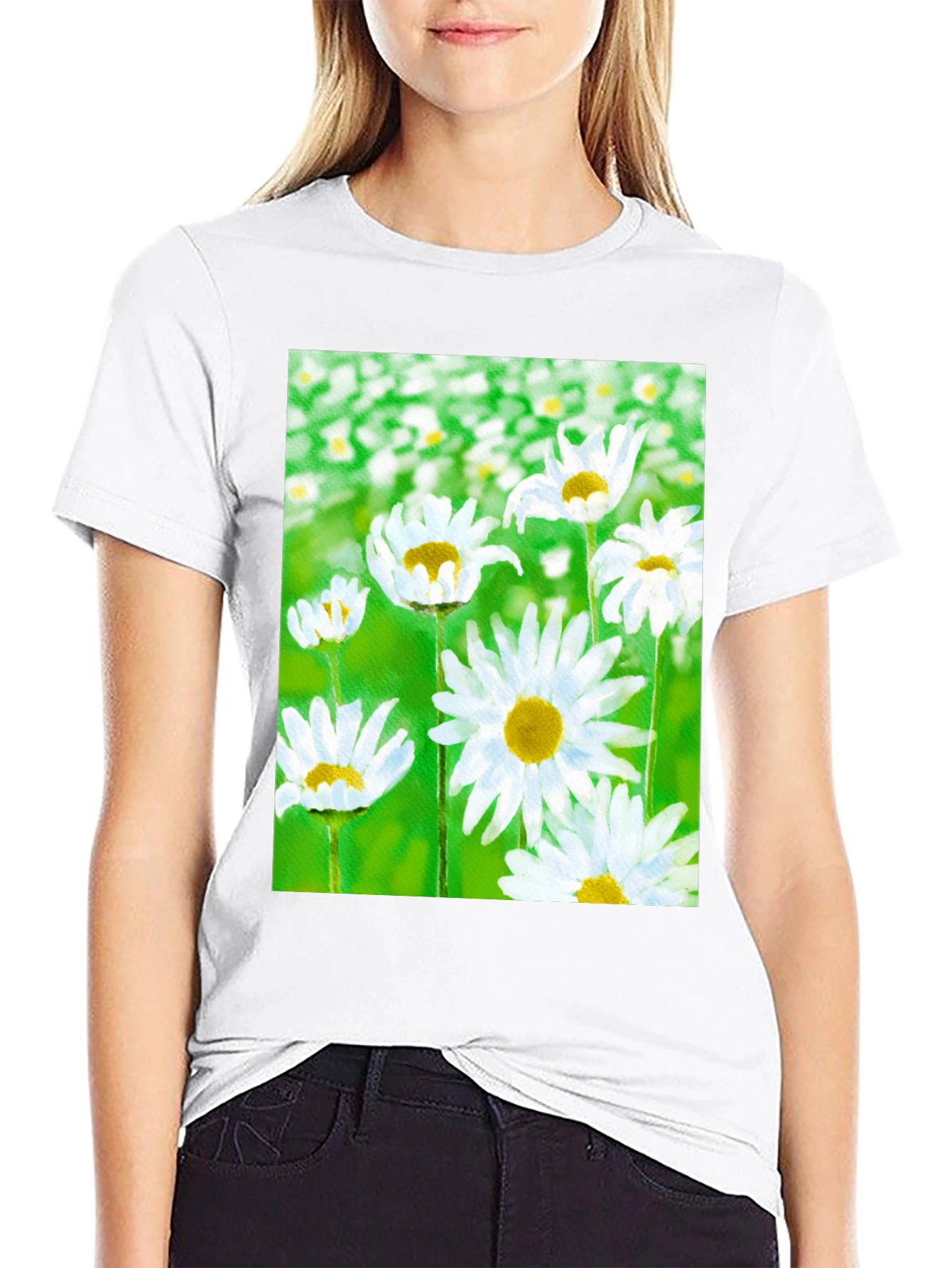 Daisy Flower Graphic T-Shirt