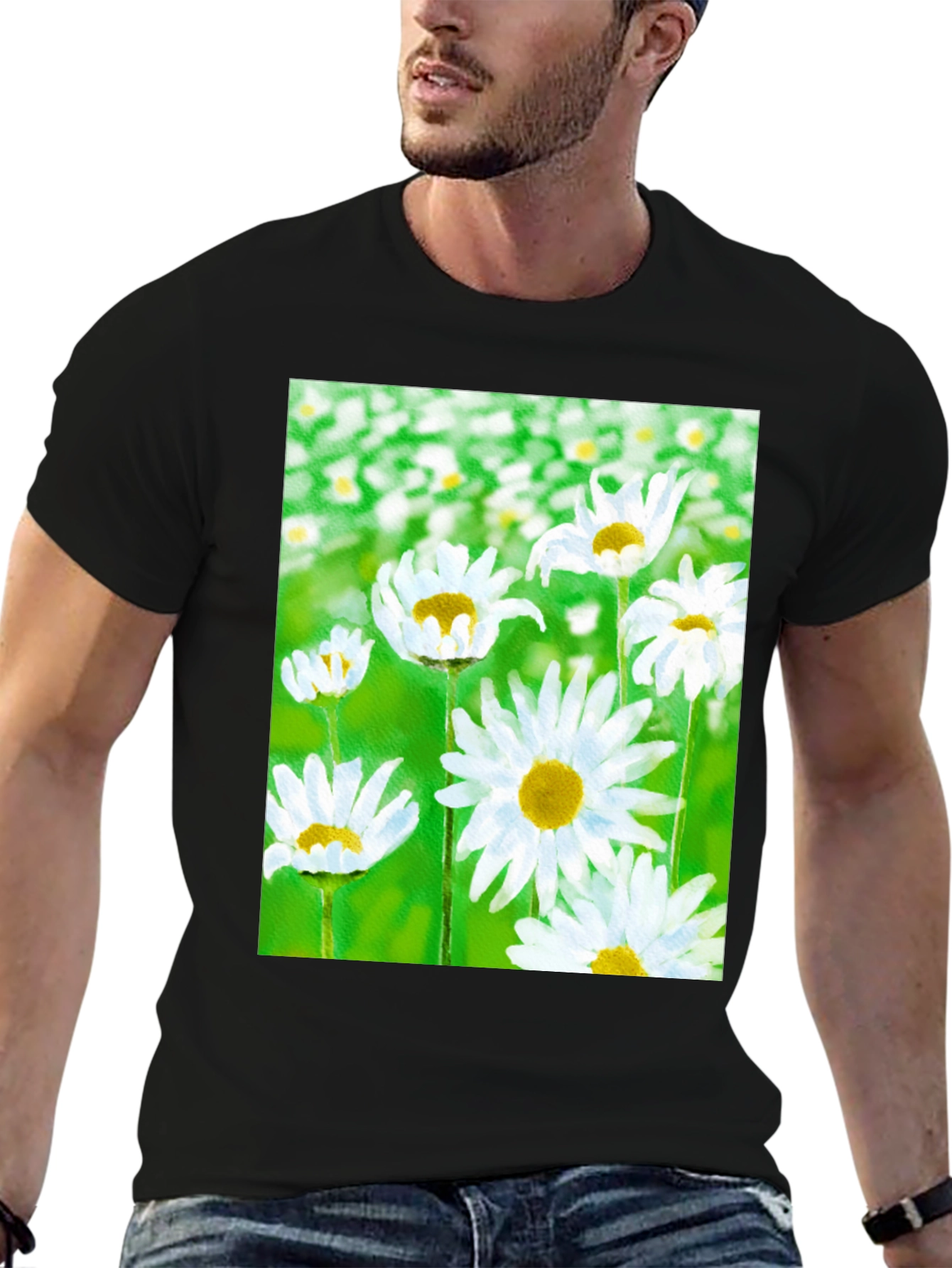 Daisy Flower Graphic T-Shirt