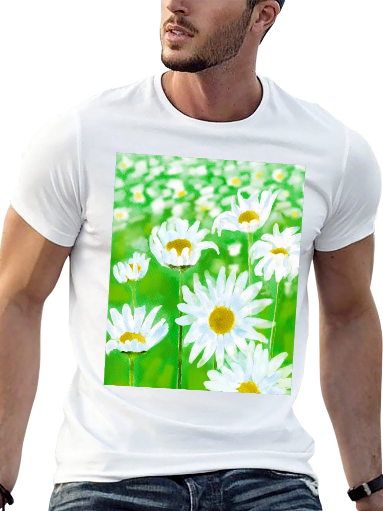 Daisy Flower Graphic T-Shirt
