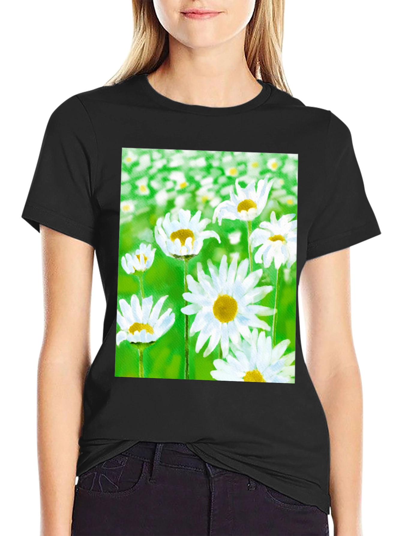 Daisy Flower Graphic T-Shirt