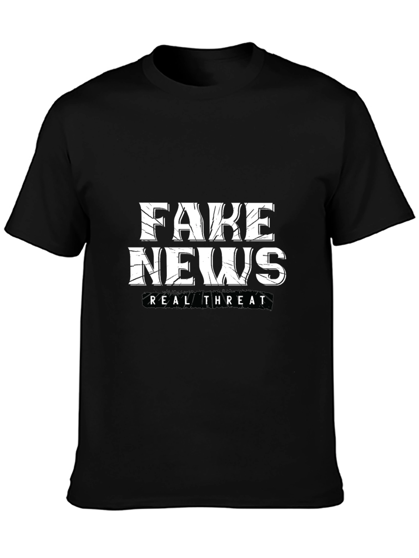 Fake News Real Threat Graphic Tee