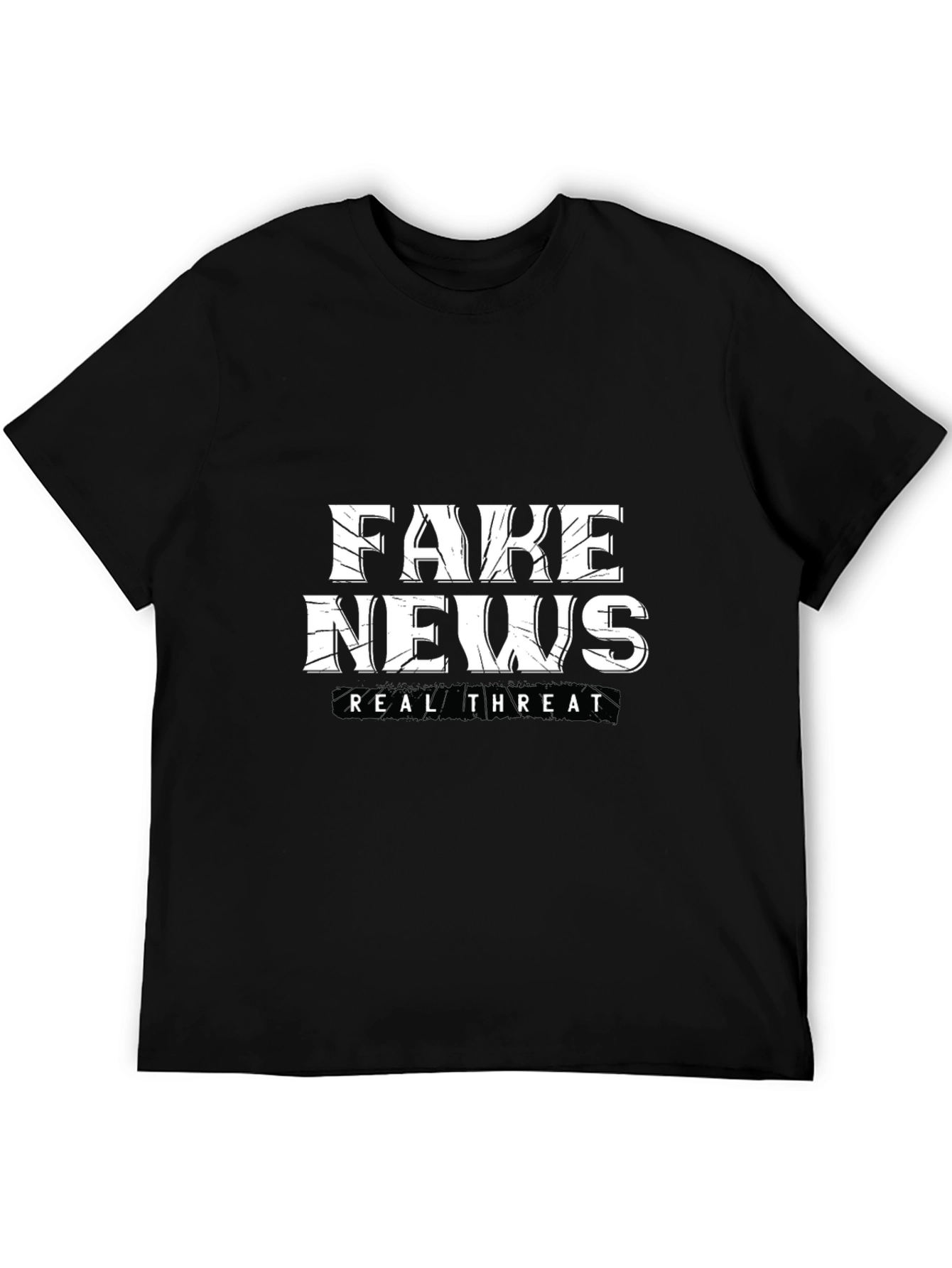 Fake News Real Threat Graphic Tee