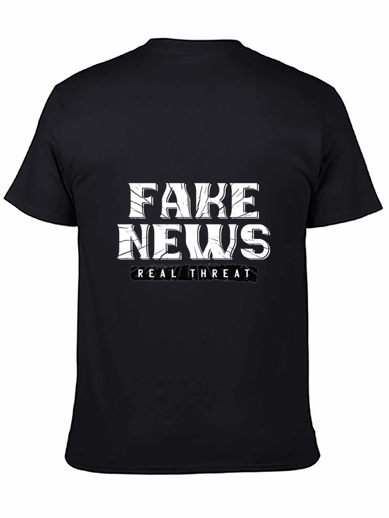 Fake News Real Threat Graphic Tee