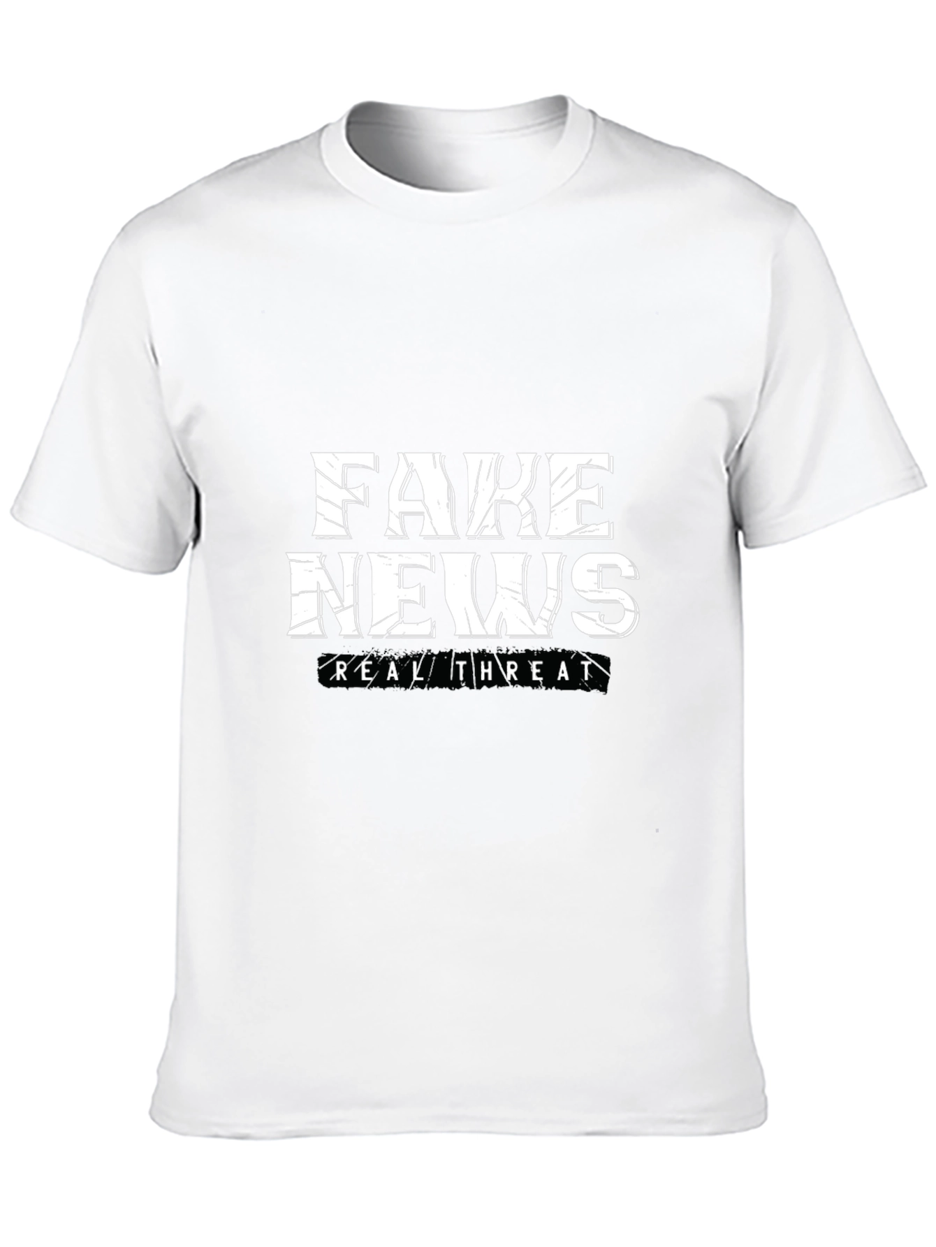 Fake News Real Threat Graphic Tee