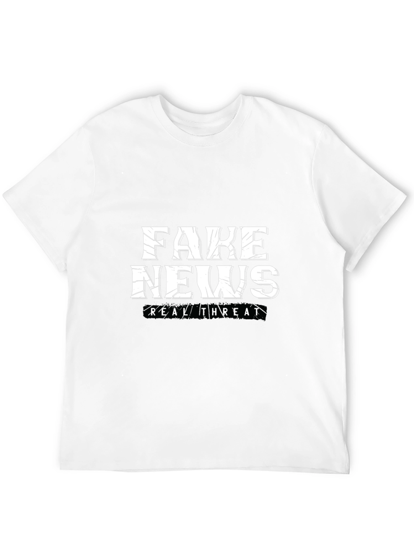 Fake News Real Threat Graphic Tee