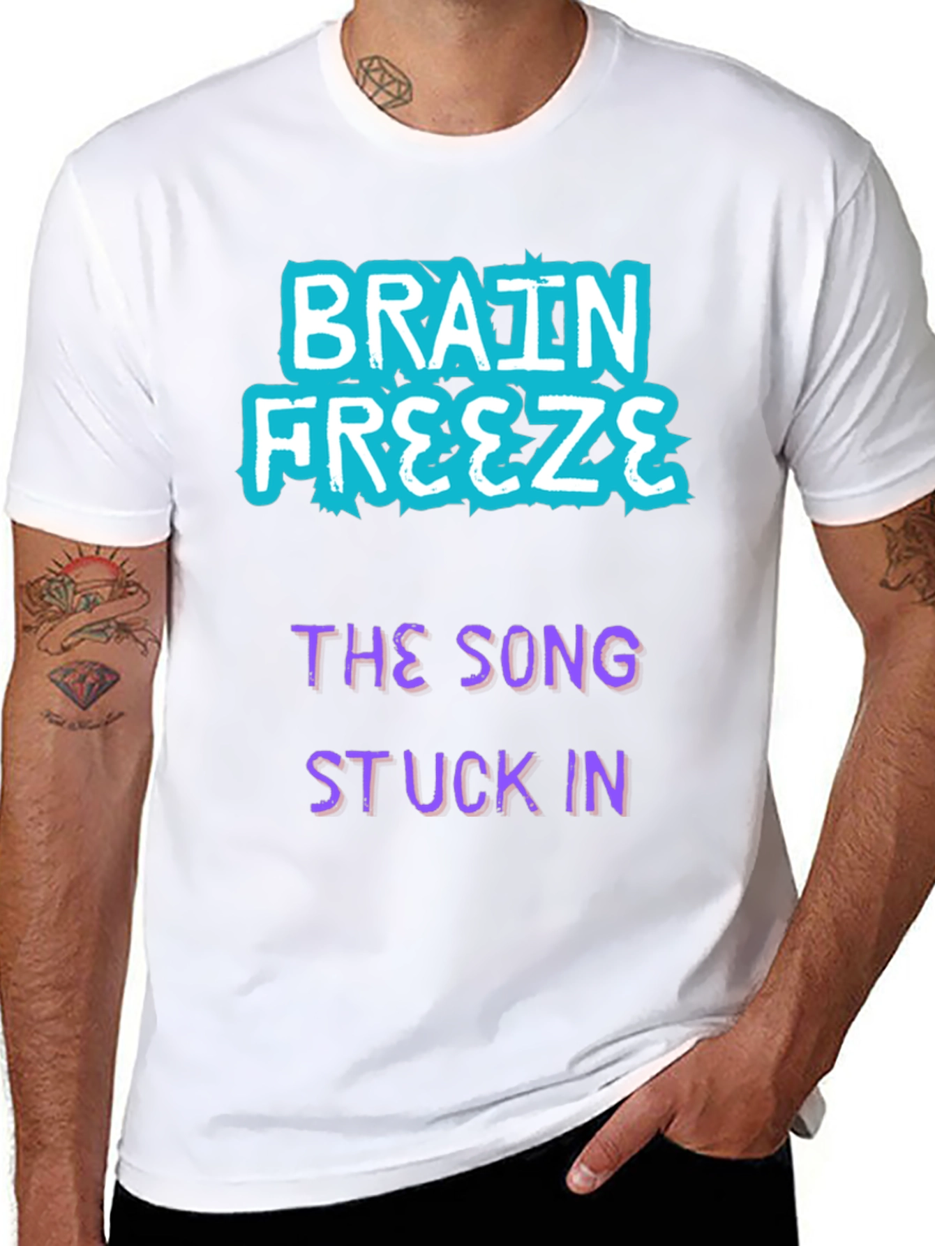 Brain Freeze Song Stuck In T-Shirt