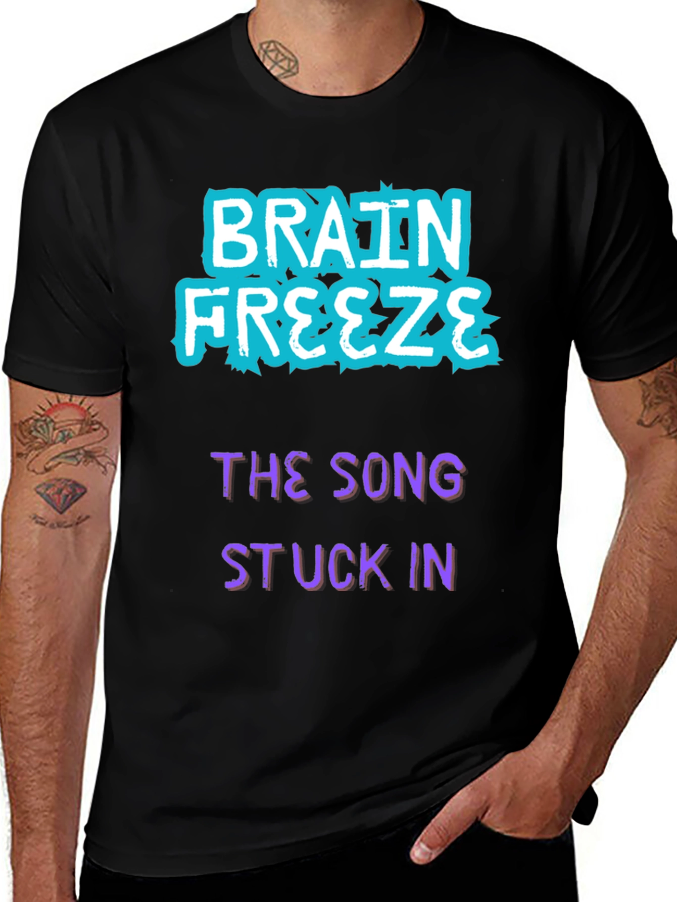 Brain Freeze Song Stuck In T-Shirt