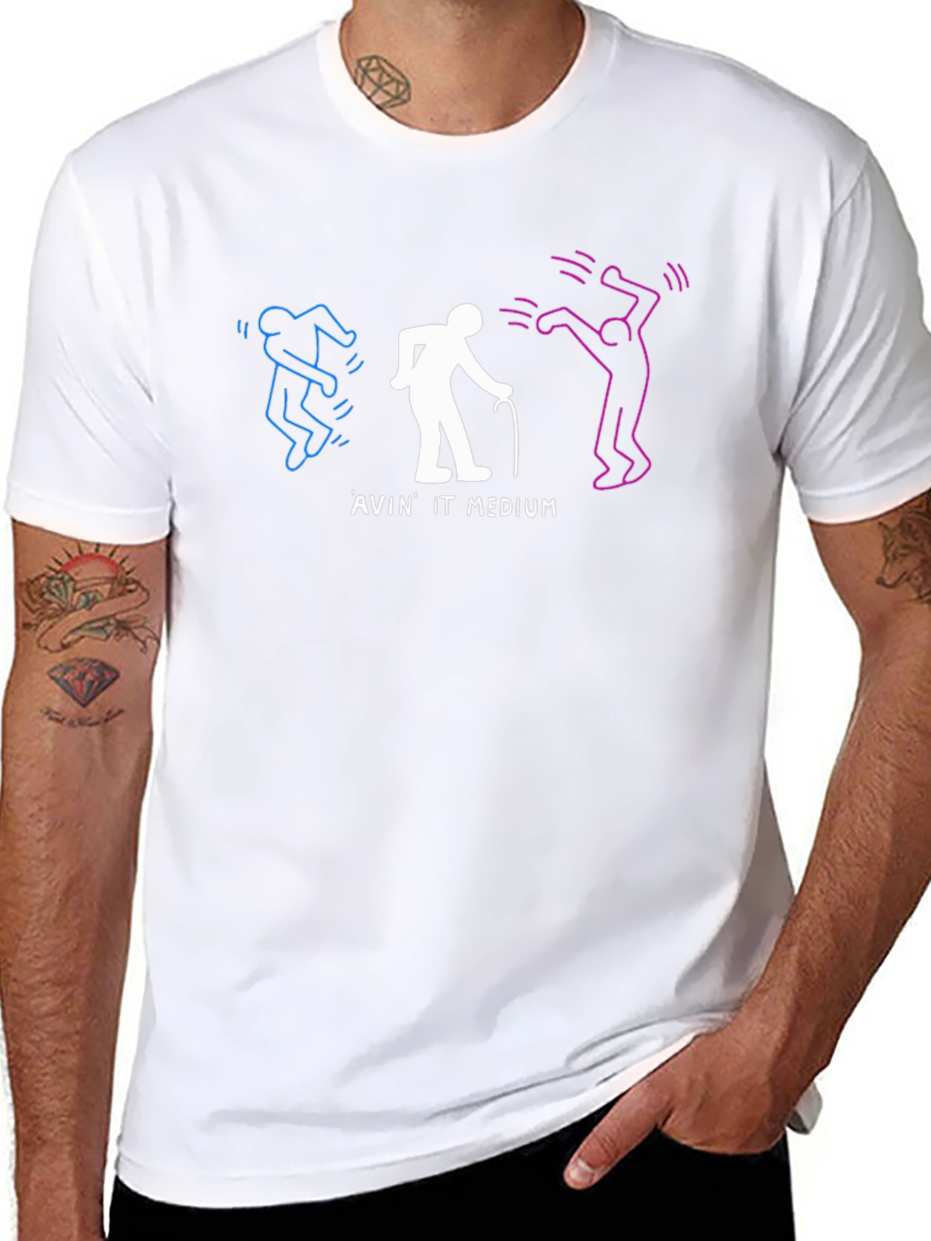 Dancing Trio T-Shirt - Avin It Medium