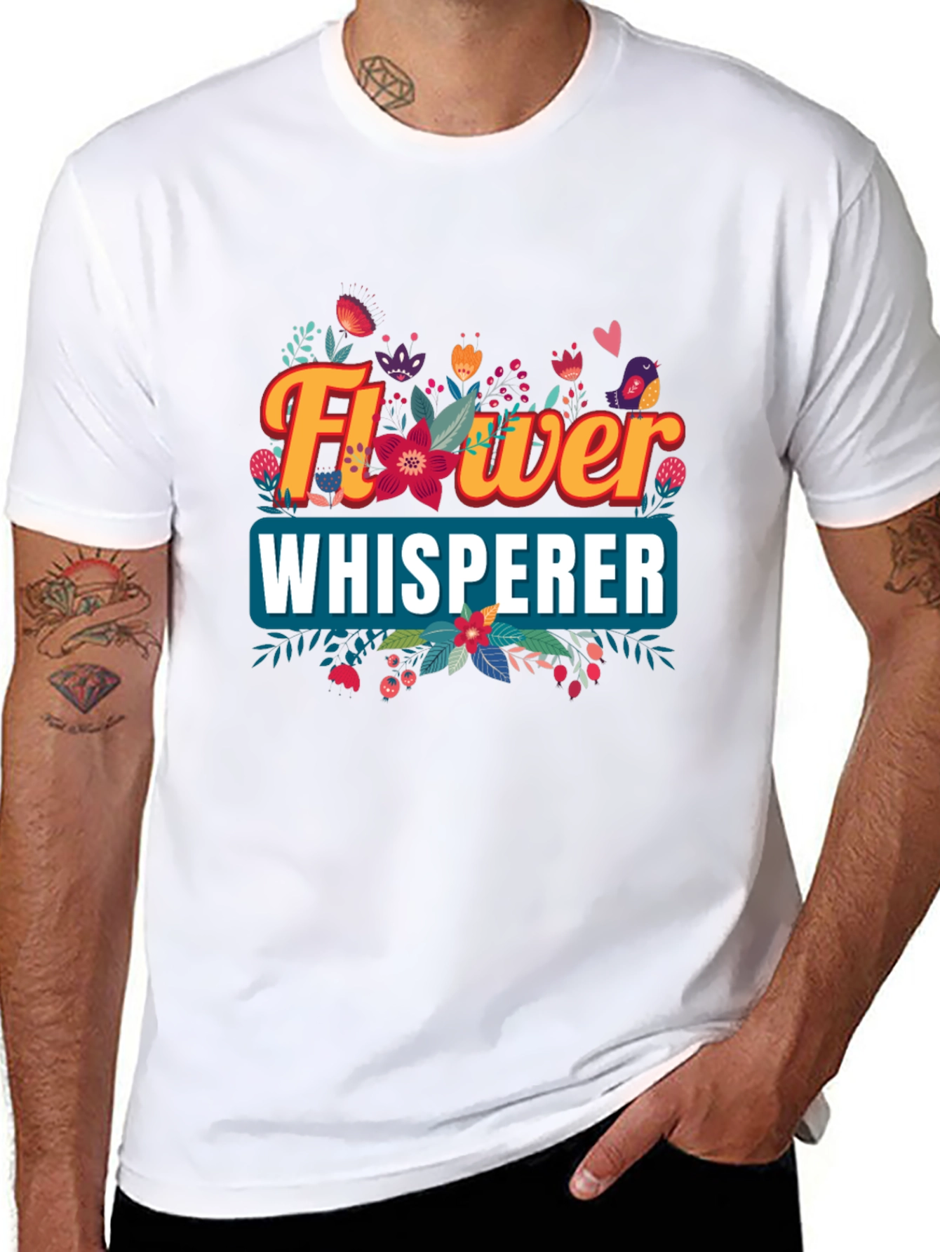 Flower Whisperer Graphic Tee - Nature Lover Shirt