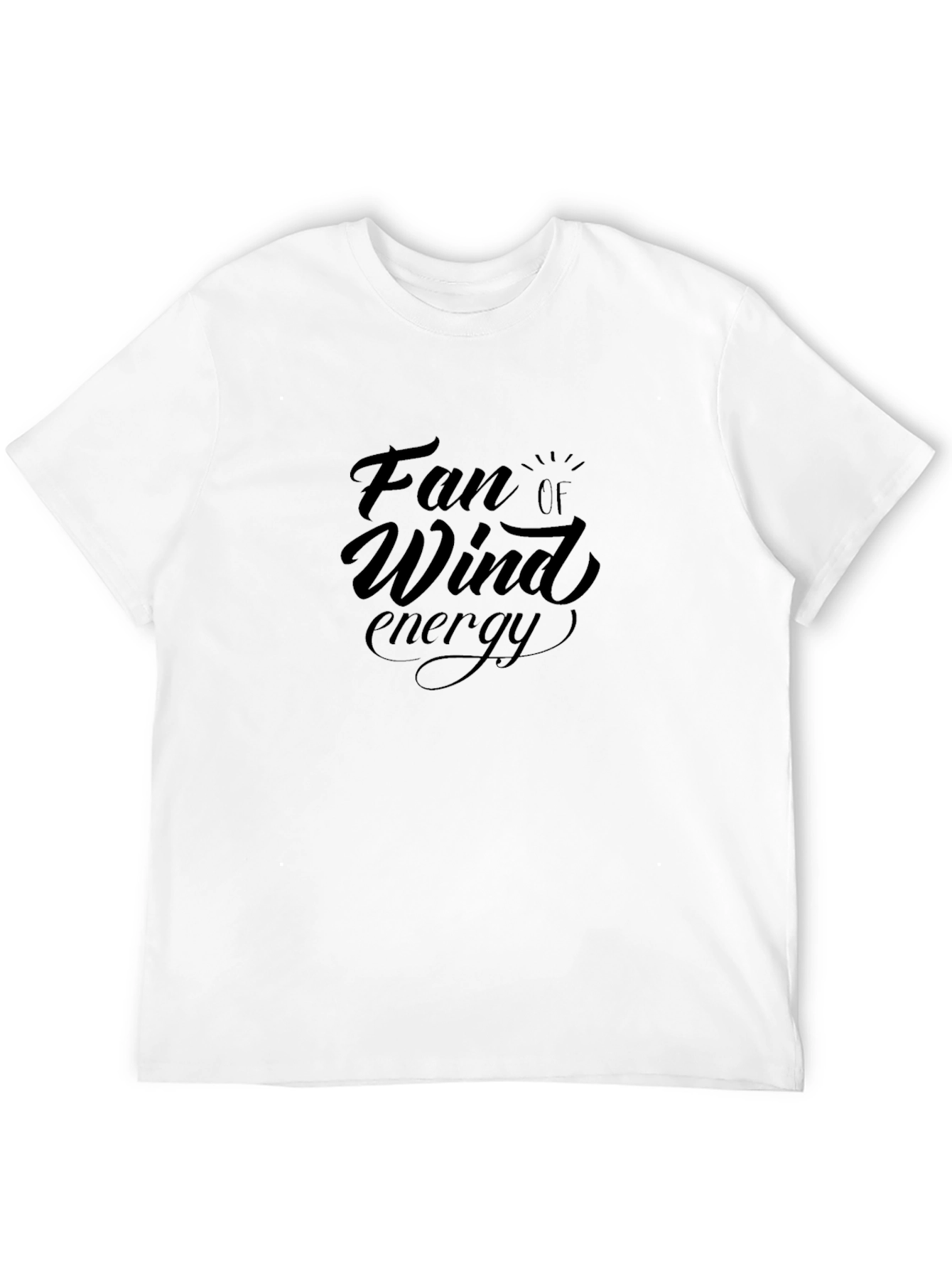 Fan of Wind Energy Black T-Shirt
