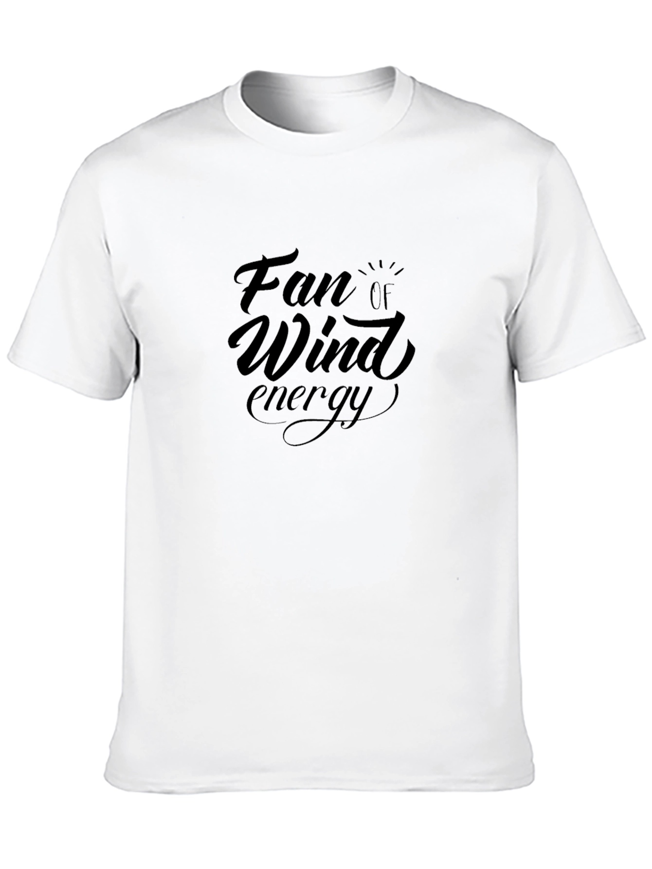 Fan of Wind Energy Black T-Shirt