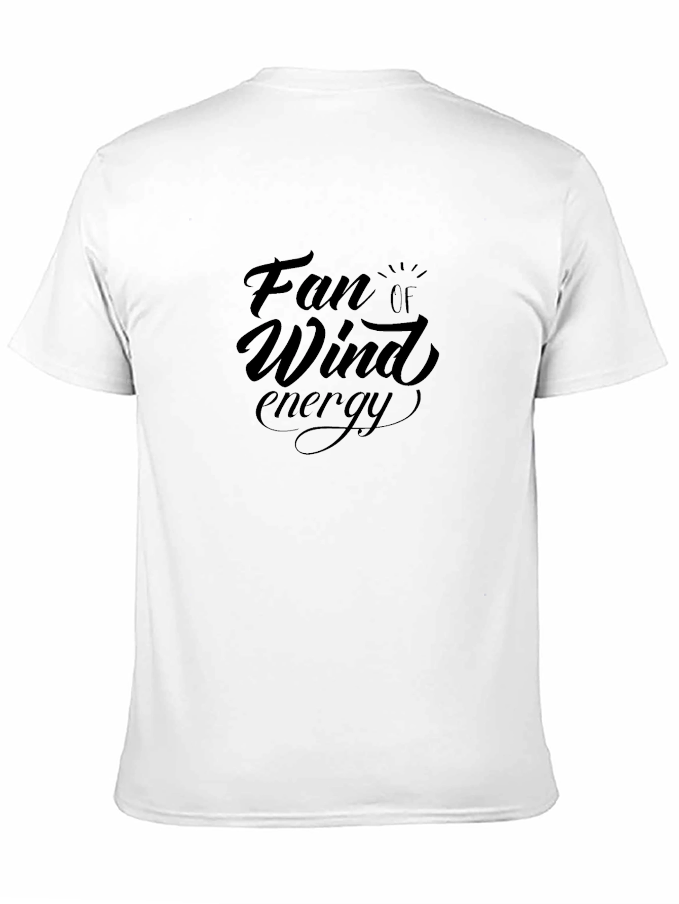 Fan of Wind Energy Black T-Shirt