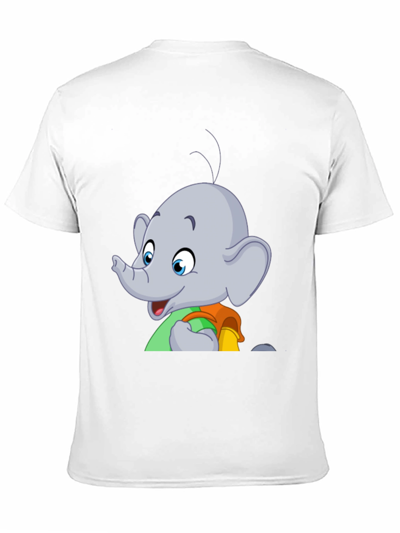 Elephant Cartoon T-Shirt - Black Graphic Tee