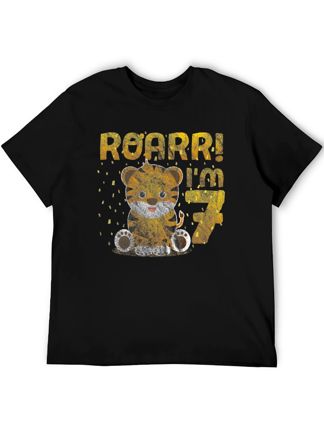 Roarr! Im 7 - Tiger Birthday T-Shirt
