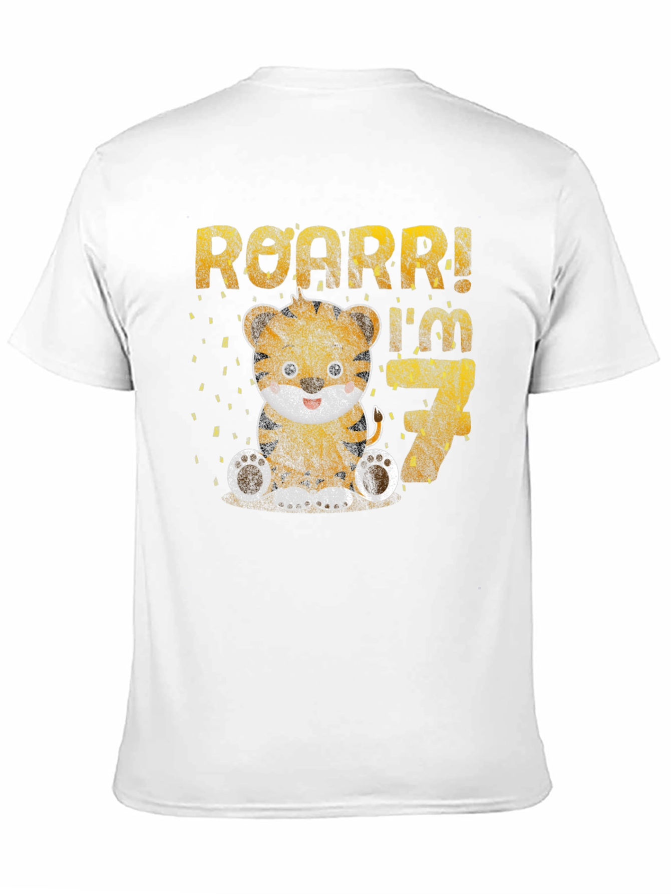 Roarr! Im 7 - Tiger Birthday T-Shirt
