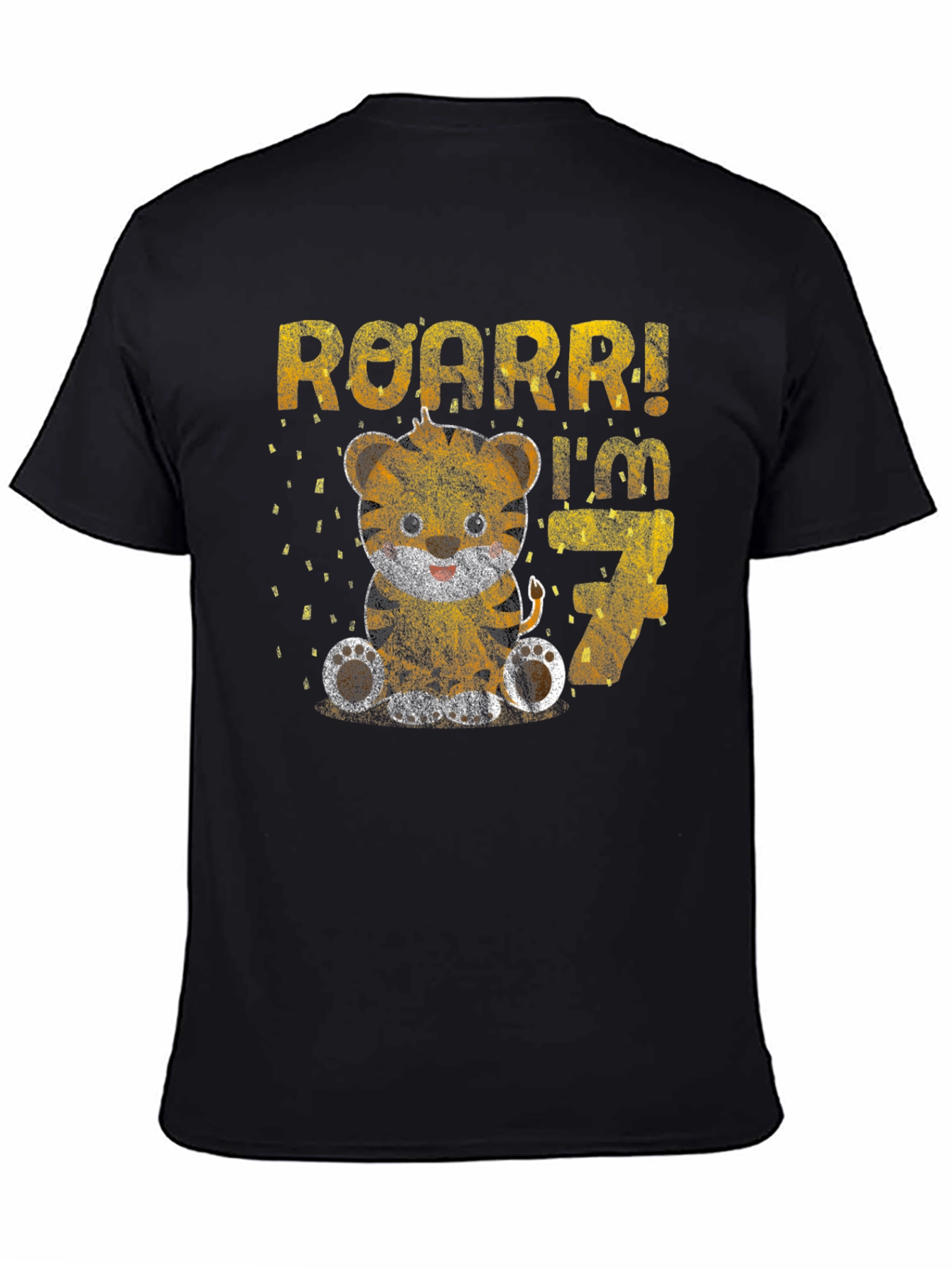 Roarr! Im 7 - Tiger Birthday T-Shirt