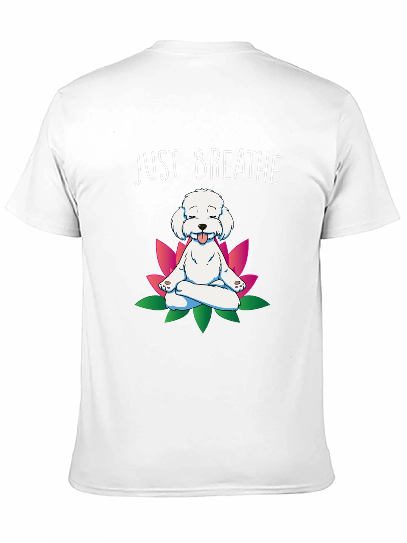 Zen Dog T-Shirt - Just Breathe Yoga Puppy Tee