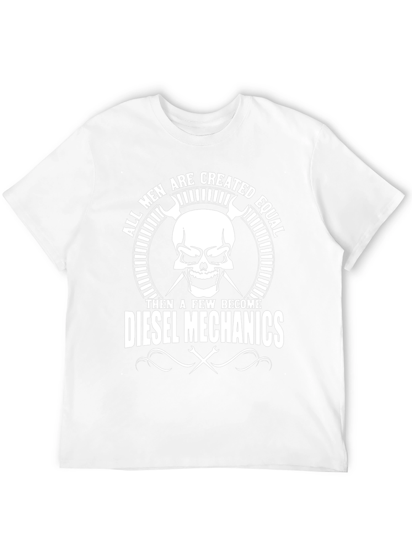 Diesel Mechanics Skull Graphic T-Shirt - Black