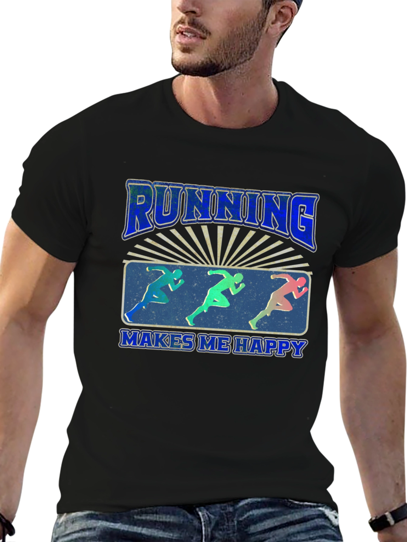 Running Makes Me Happy T-Shirt