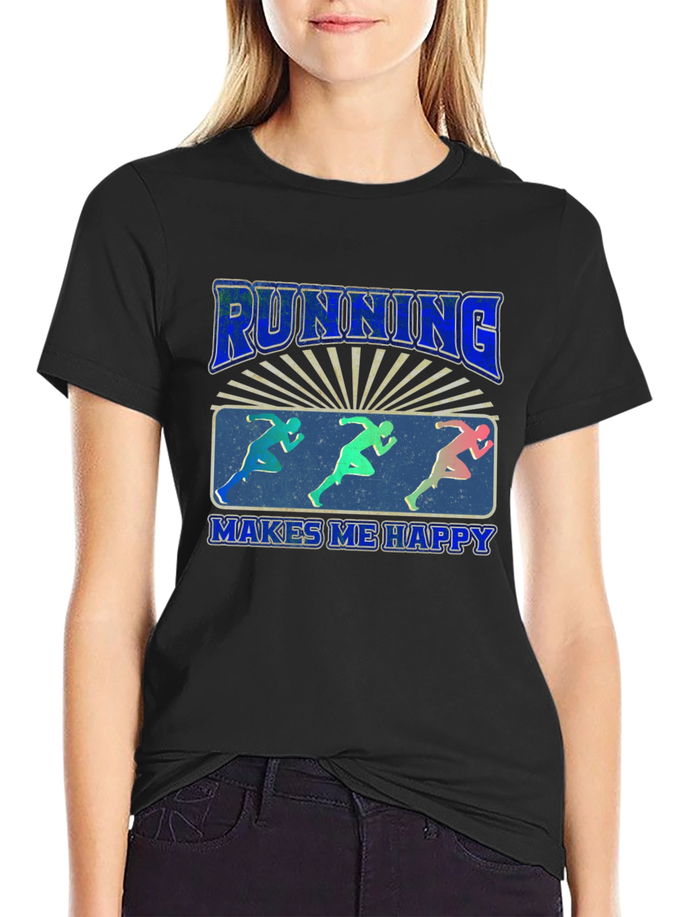 Running Makes Me Happy T-Shirt