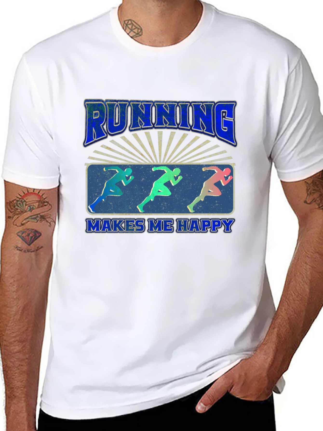 Running Makes Me Happy T-Shirt