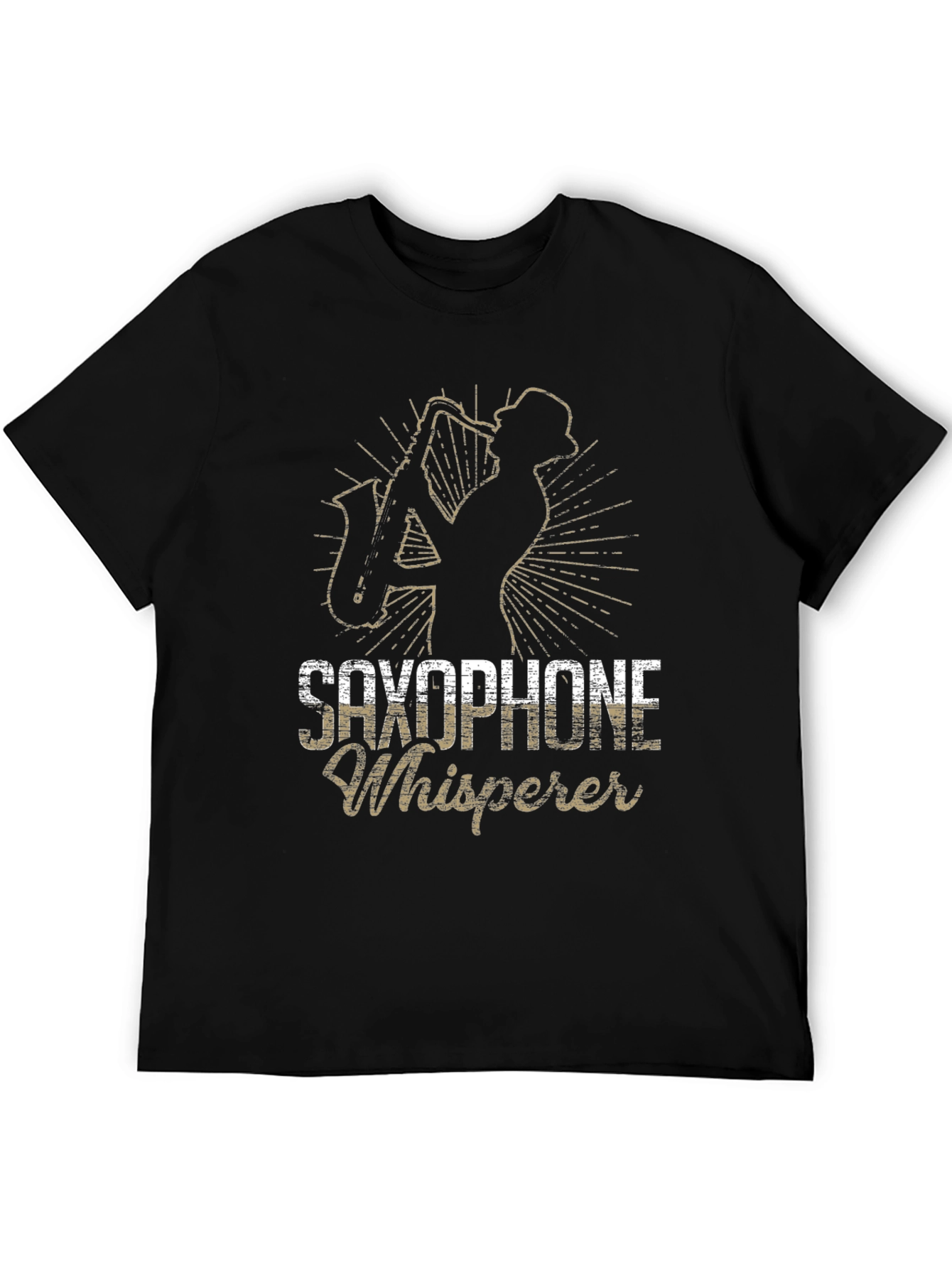 Saxophone Whisperer Black T-Shirt