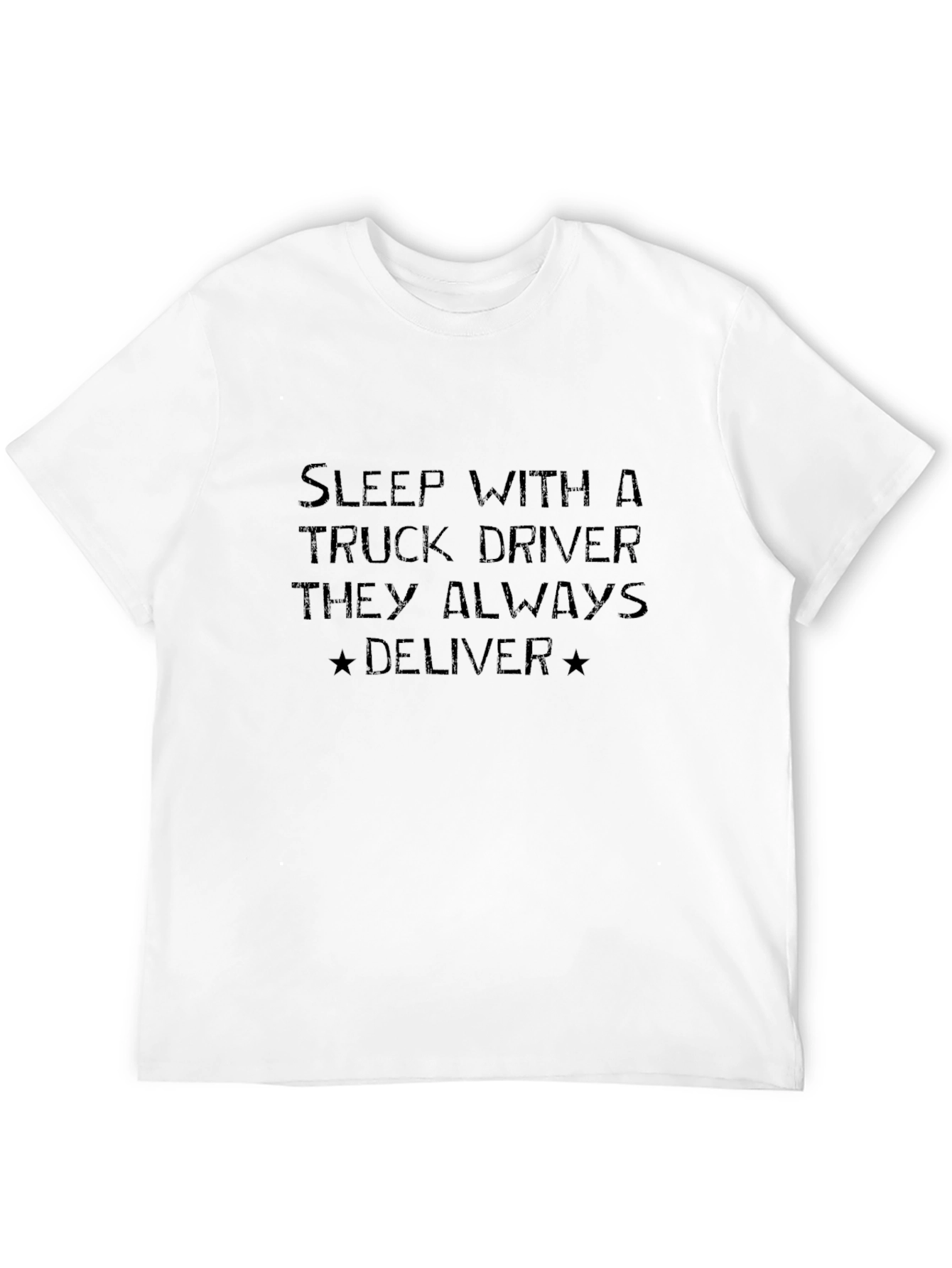 Sleep with Trucker Black T-Shirt Funny