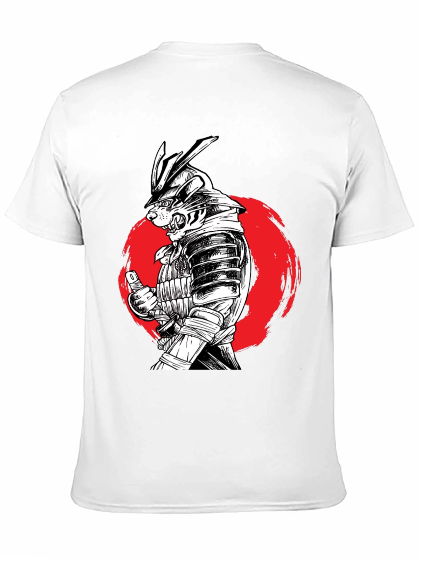 Samurai Cat T-Shirt - Unique Graphic Tee