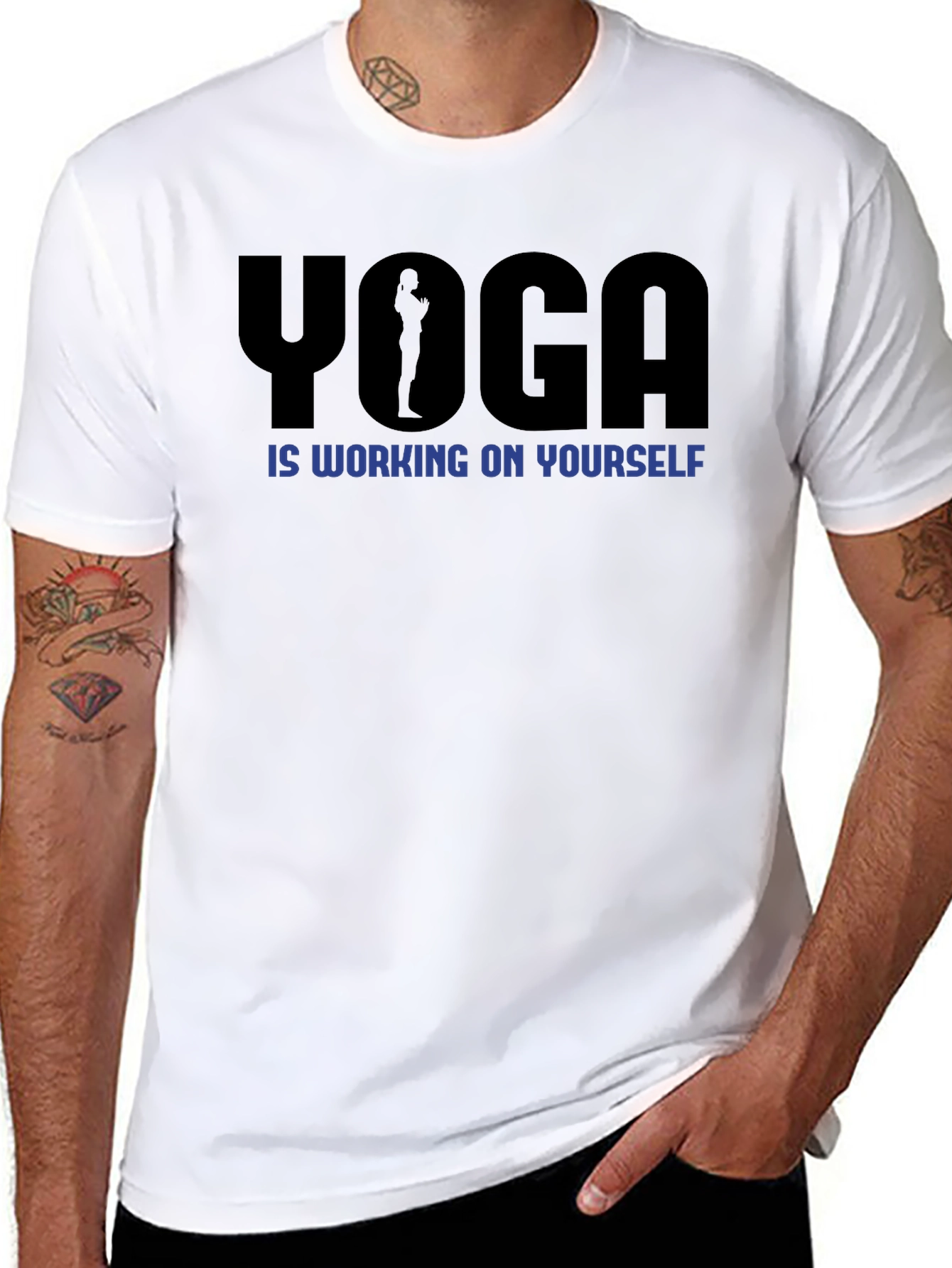 Yoga Is Working On Yourself Graphic Tee
