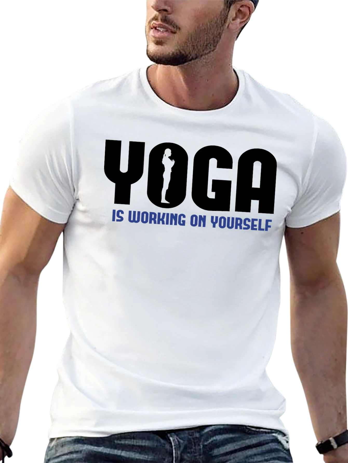 Yoga Is Working On Yourself Graphic Tee