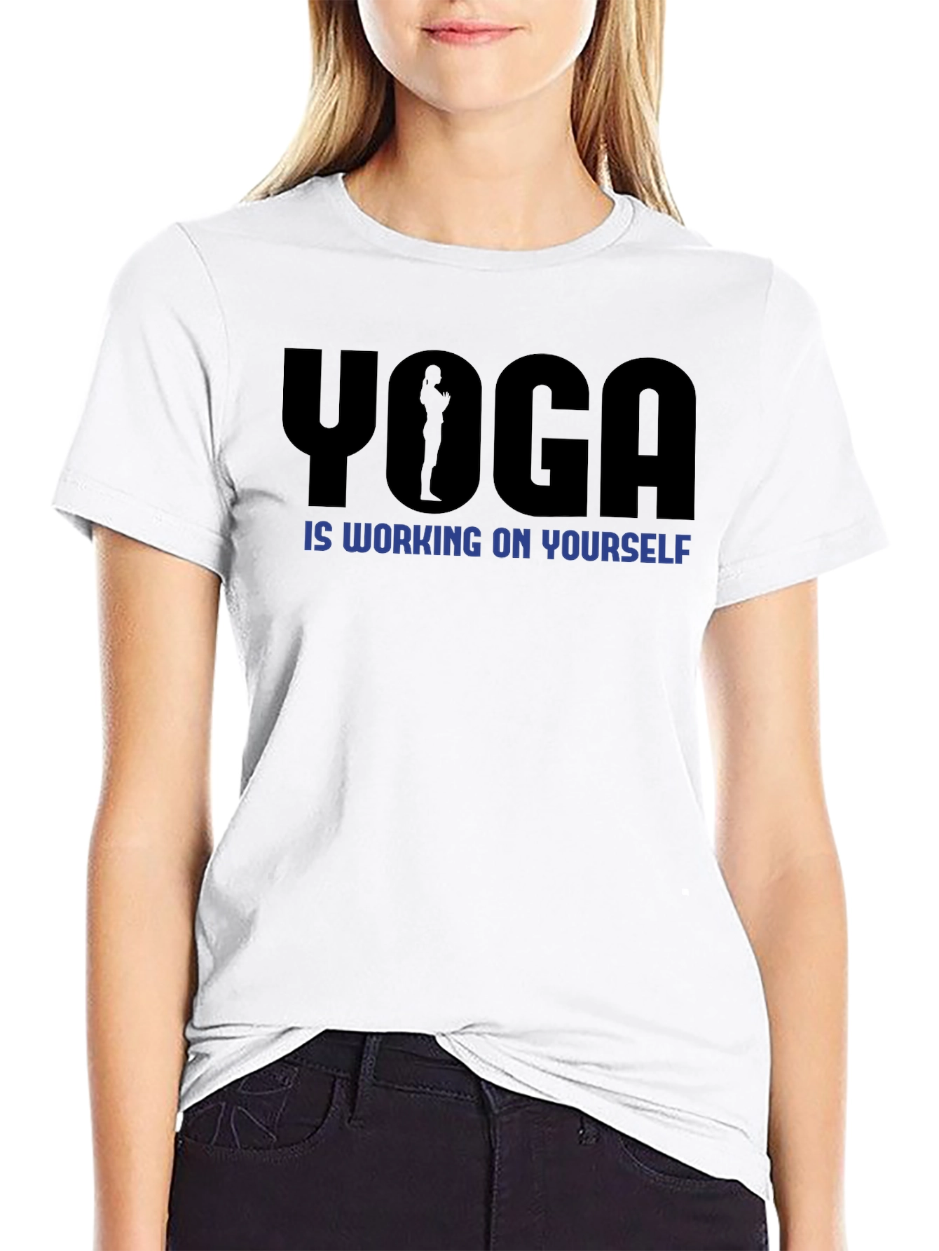 Yoga Is Working On Yourself Graphic Tee