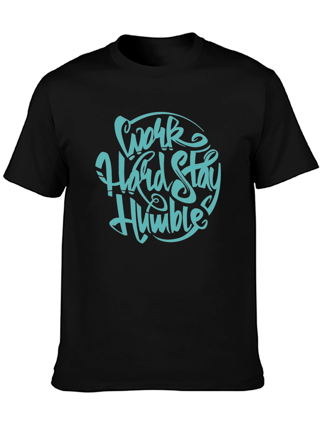 Work Hard Stay Humble Black T-Shirt