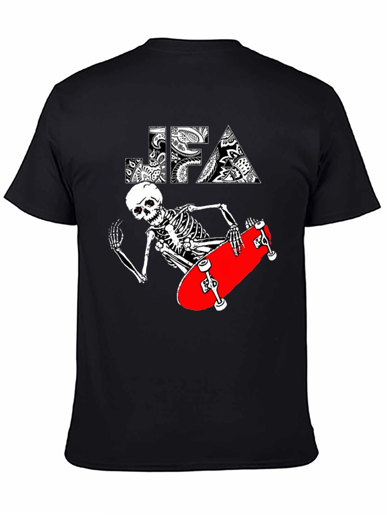 Skate Skeleton Graphic Tee - Cool Casual Style