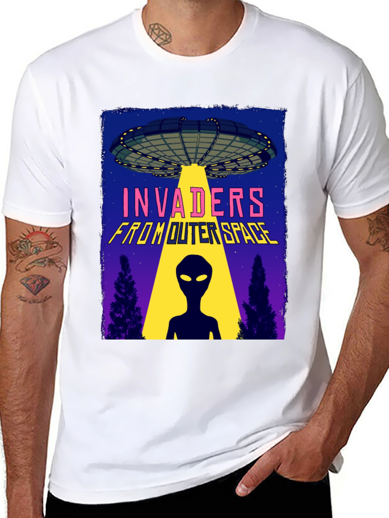 Invaders From Outer Space Graphic Tee