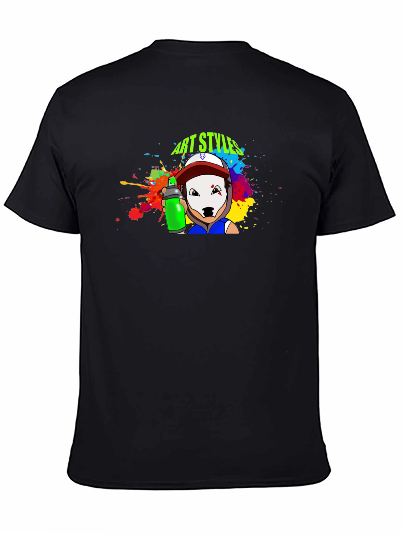 Art Styles Graphic T-Shirt - Black Crew Neck